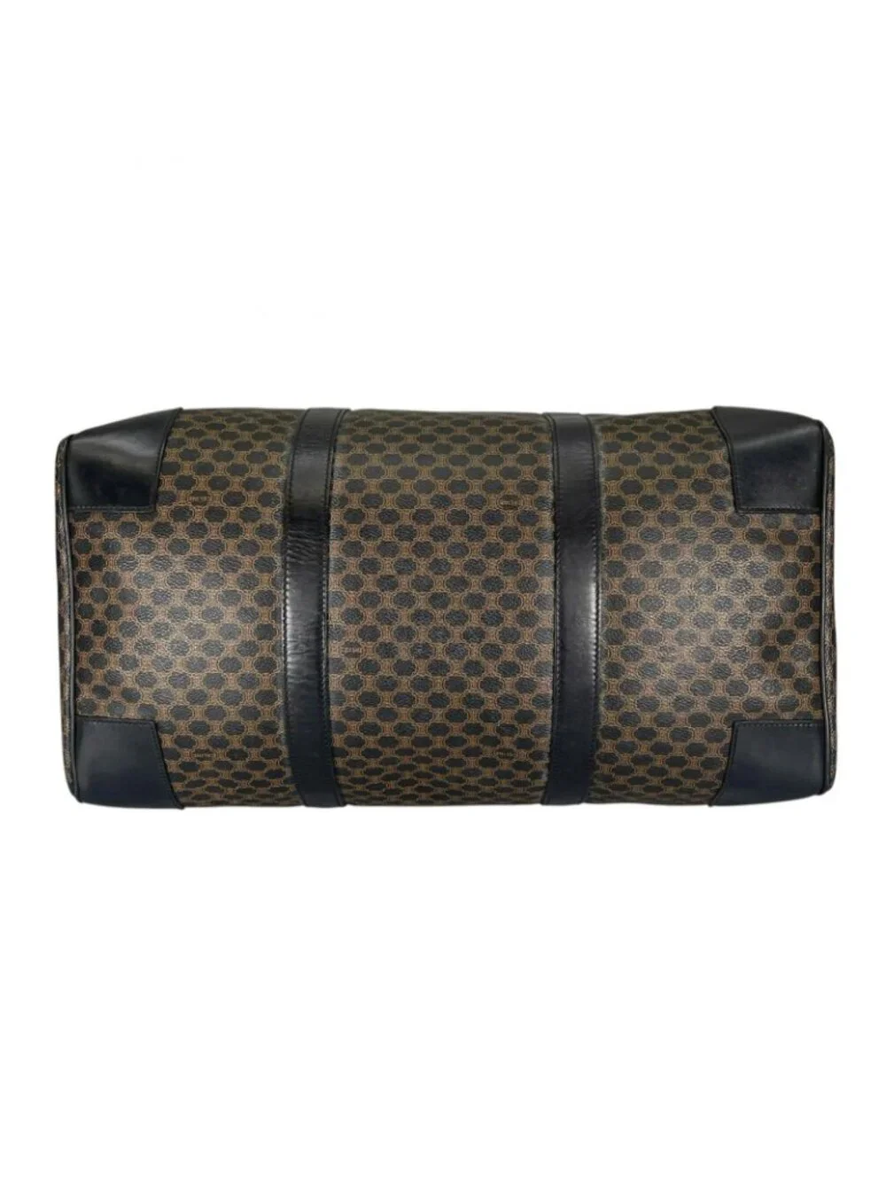 Celine Macadam 45 Boston Bag Leather Brown